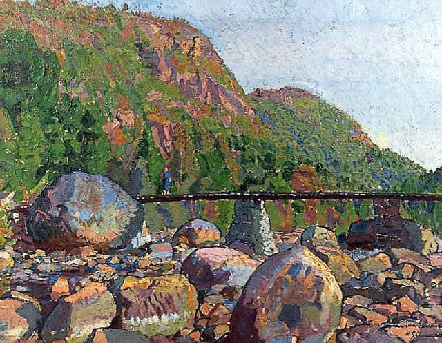 The Mountain Bridge by Harold Gilman