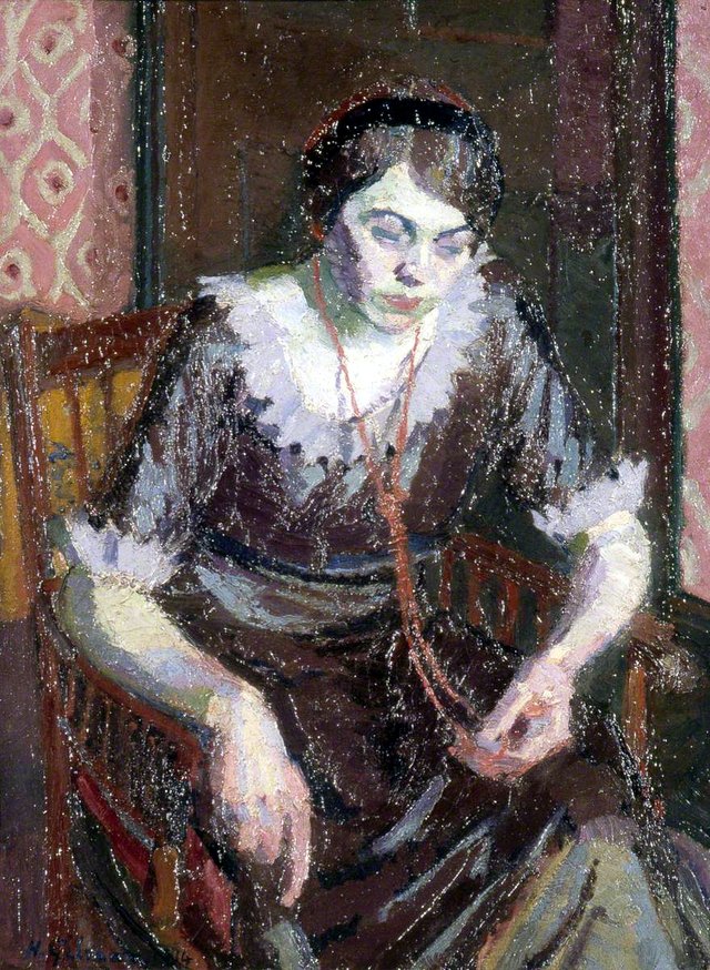 The Coral Necklace by Harold Gilman