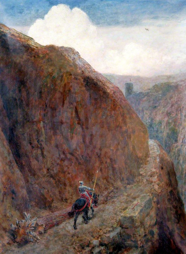 Childe Roland to the Dark Tower Came by Briton Rivière