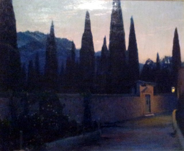 Santiago Rusiñol i Prats, Entrada al cementiri de Sóller by Santiago Rusiñol i Prats