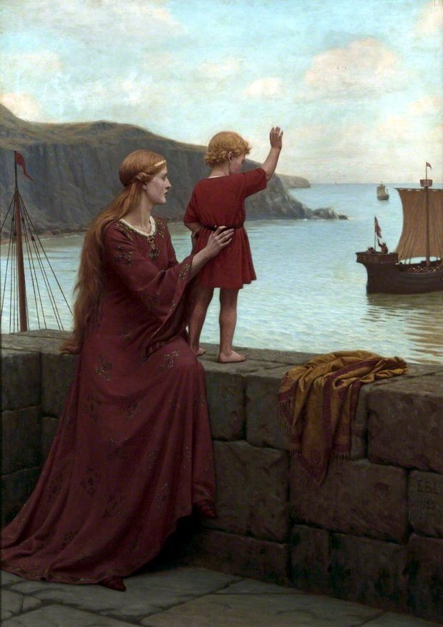 Farewell by Edmund Blair Leighton
