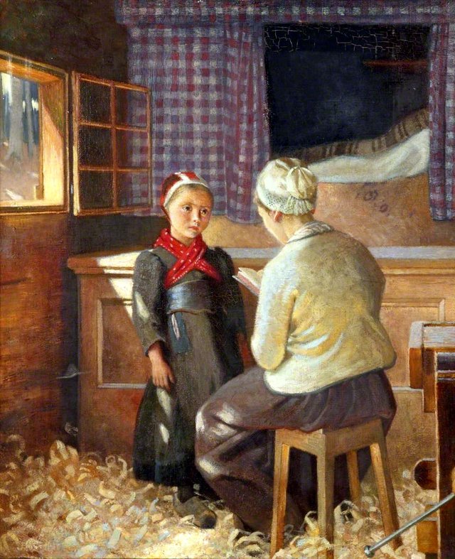 The Lesson by Marianne Stokes