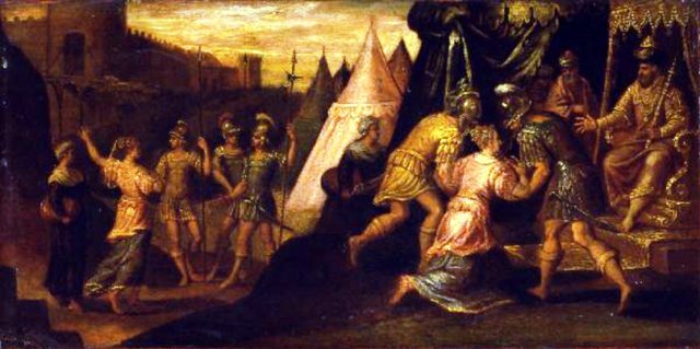 Judith brought before Holofernes by Paolo Fiammingo