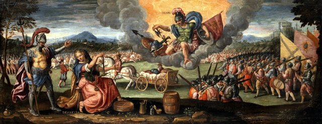 Allegory of war by Paolo Fiammingo