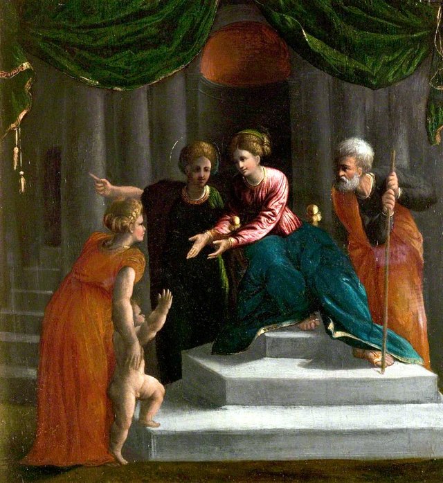 The Christ Child Learning to Walk (Presentation in the Temple) by Dosso Dossi