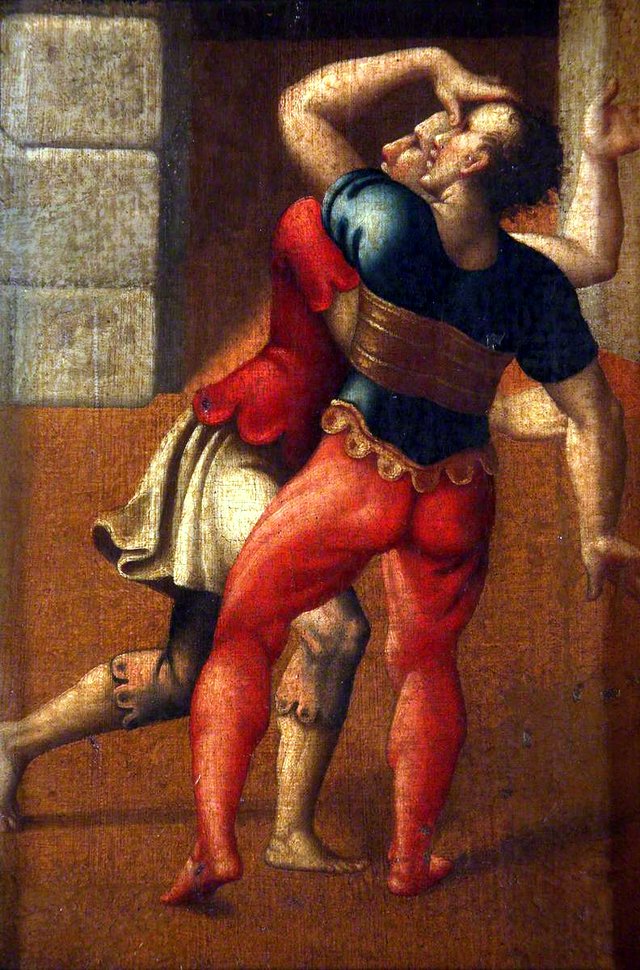 Two Wrestlers by Giulio Romano