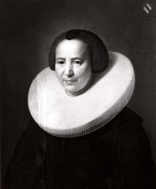 Portrait of Sara Dragon (1582-1645) by Jacob Gerritsz. Cuyp