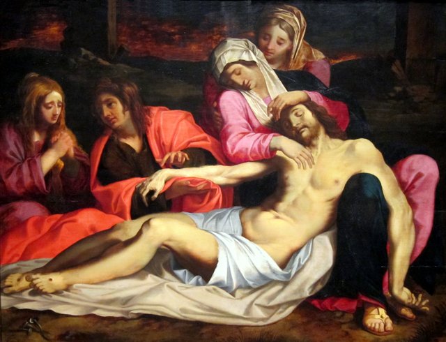 The lamentation over the dead Christ by Abraham Janssens I