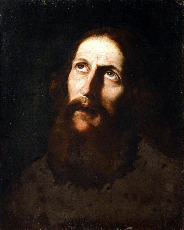 Head of a Bearded Man by Valentin de Boulogne