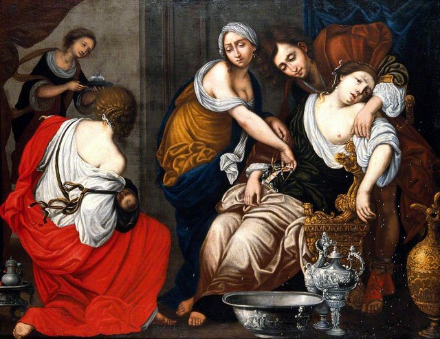 The Birth of Benjamin and the Death of Rachel by Francesco Furini