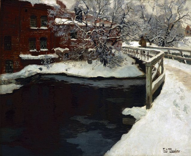 Treschow's Bridge by Frits Thaulow