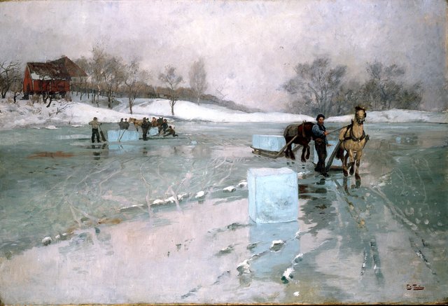 Iskjøring by Frits Thaulow