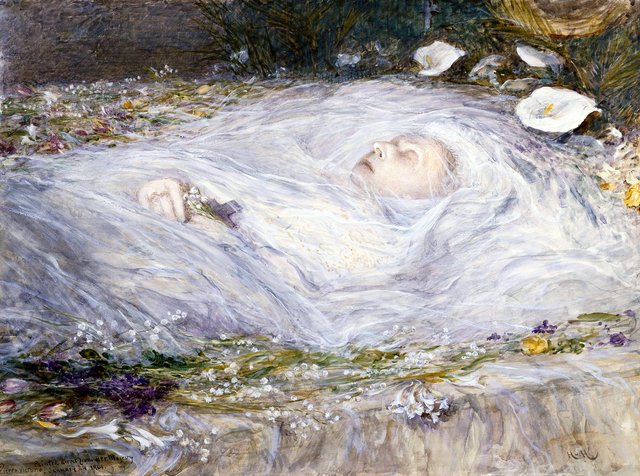 Queen Victoria on her death-bed by Hubert von Herkomer