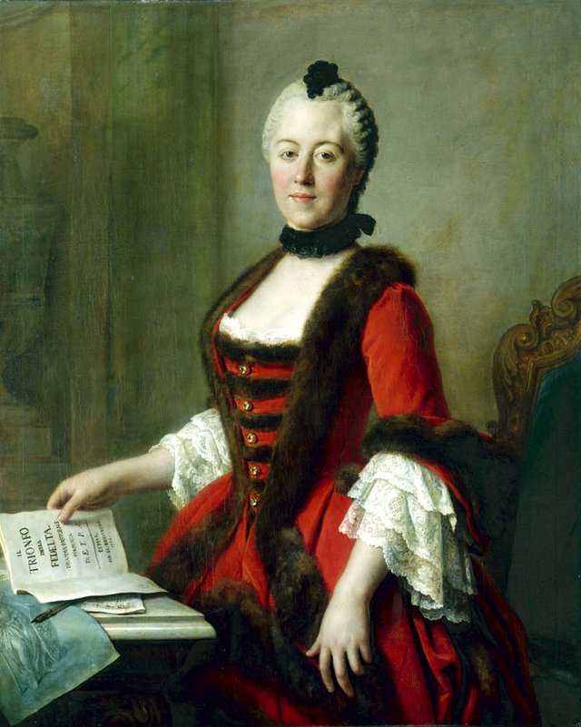Maria Antonia of Bavaria, spouse of Elector Frederick Christian of Saxony by Pietro Rotari