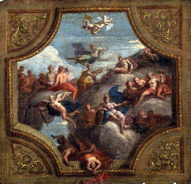 Sketch for a Ceiling Decoration (A Mythological Allegory) by James Thornhill
