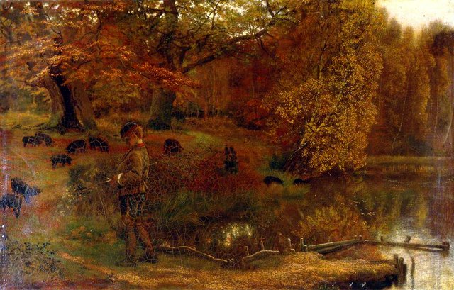 The Swineherd by Arthur Hughes