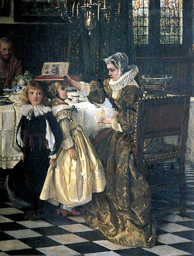 Measuring Heights (Settling a Difference) by Laura Theresa Alma-Tadema
