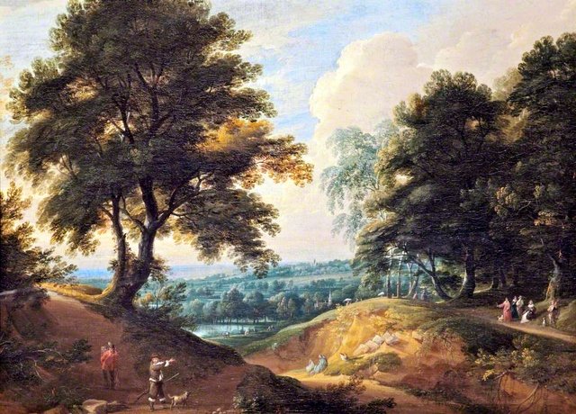 Landscape with a Huntsman by Jacques d'Arthois