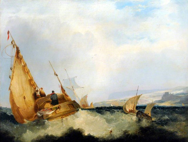 Shipping off the Isle of Wight by John Sell Cotman