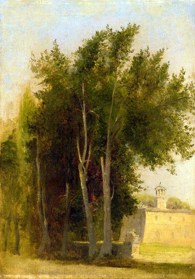 Cypresses at L’Ariccia, Italy by Charles Lock Eastlake