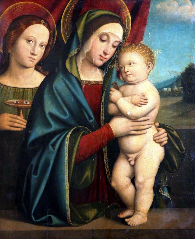 Madonna and Child with Saint Lucy by Francesco Francia