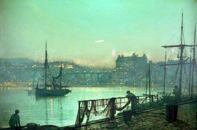 Scarborough Lights by John Atkinson Grimshaw