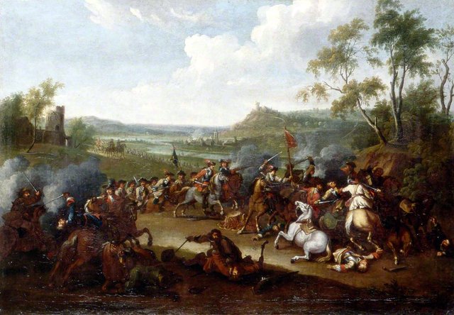 Battle Piece (I) by Jan van Huchtenburgh