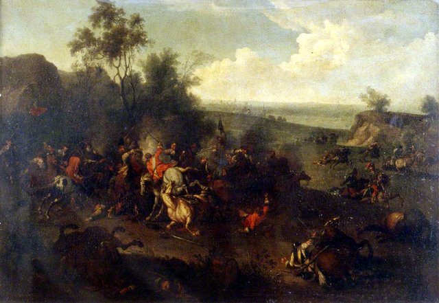 Battle Piece (II) by Jan van Huchtenburgh