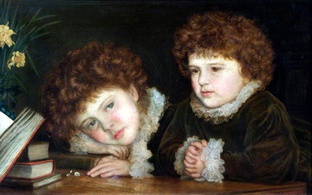 Mabel and Ruth Orrinsmith by Arthur Hughes