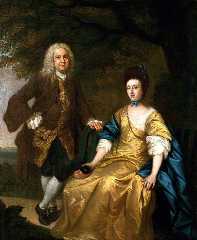Benjamin Hoadly and His Wife by Francis Hayman