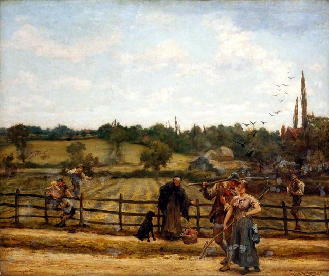Haymaking and Lovemaking by Hubert von Herkomer