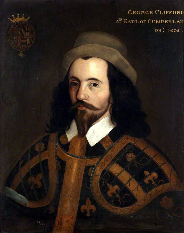George Clifford (1558–1605), 3rd Earl of Cumberland by Nicholas Hilliard