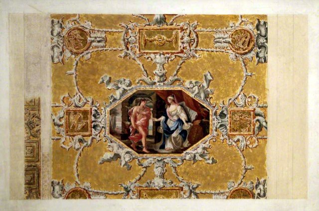 Ceiling Panel, King's Gallery, Kensington Palace by William Kent