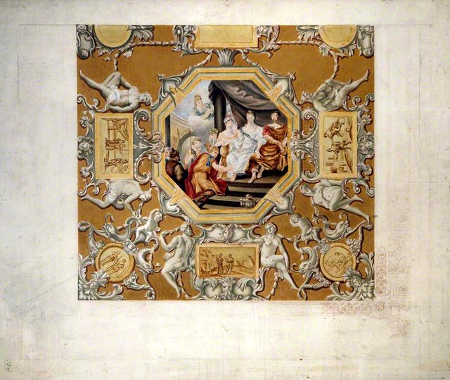 Ceiling Panel, King's Gallery, Kensington Palace by William Kent