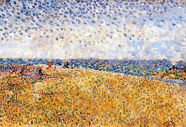 Beach at Heyst by Georges Lemmen