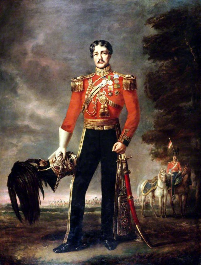 Lieutenant-Colonel George James Mouat MacDowell, CB, 16th (The Queen’s) Regiment of Light Dragoons (Lancers) by Edwin Long