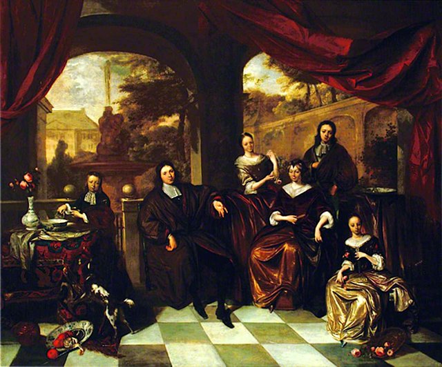 The Hope Family of Rotterdam by Michiel van Musscher