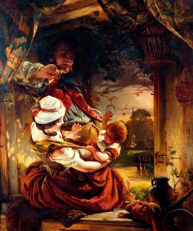 Cottage Group by Daniel Maclise