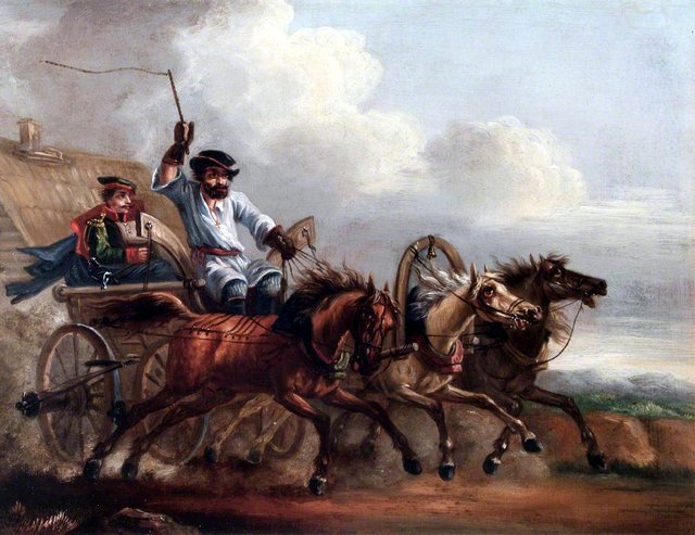 Courier with Three Horses by Aleksander Orłowski