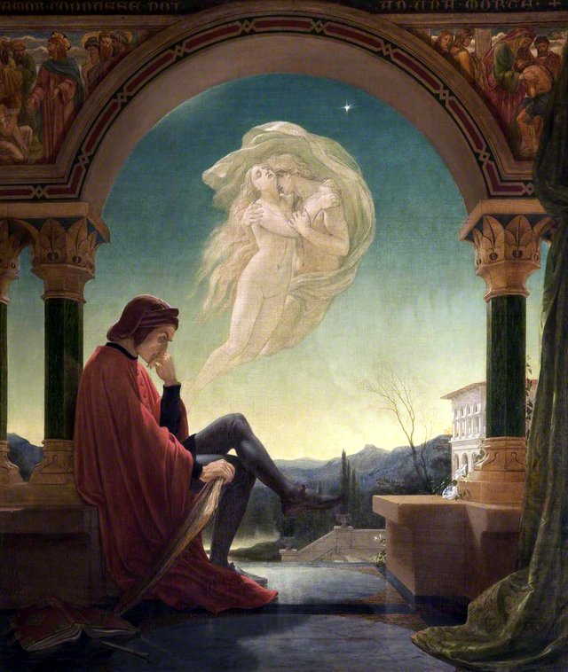 Dante Meditating the Episode of Francesca da Rimini and Paolo Malatesta by Joseph Noel Paton