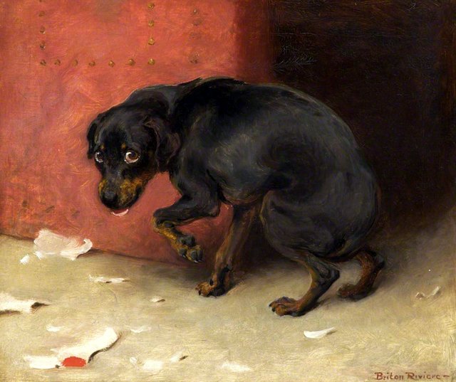 'Conscience makes cowards of us all', Study for 'Conscience' by Briton Rivière