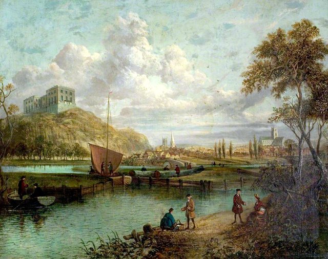 A Panorama of Nottingham from the Canal by Paul Sandby