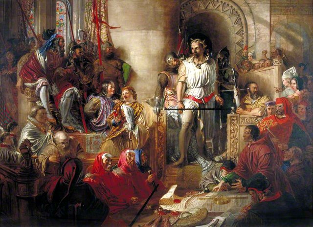 The Trial of Sir William Wallace at Westminster by William Bell Scott