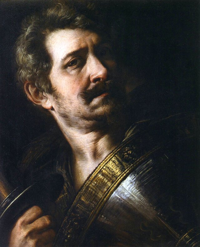 Self-portrait in armour by Giulio Cesare Procaccini