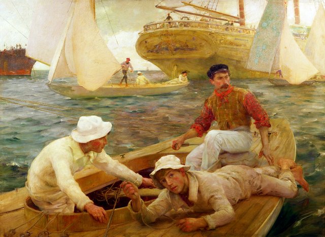 The Run Home by Henry Scott Tuke