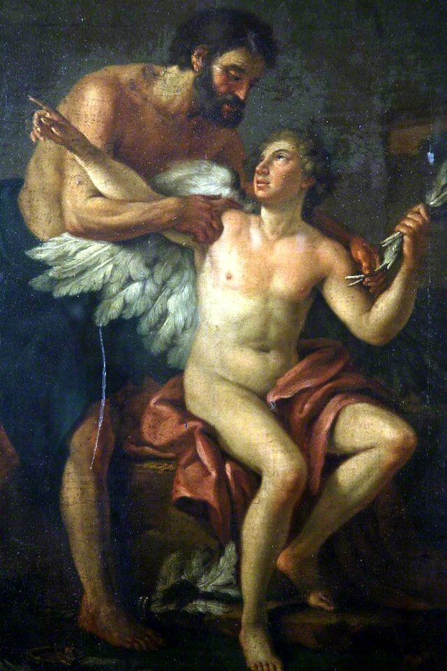 Daedalus Fastening Wings on Icarus by Joseph-Marie Vien