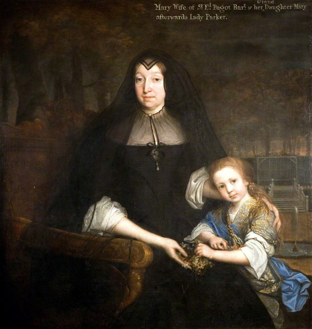 Lady Mary Bagot and Granddaughter Mary, Later Lady Parker by John Michael Wright