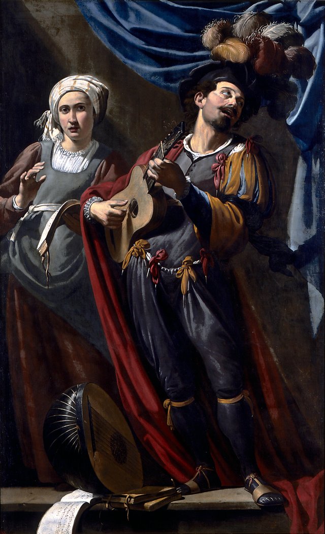 The two musicians by Theodoor Rombouts
