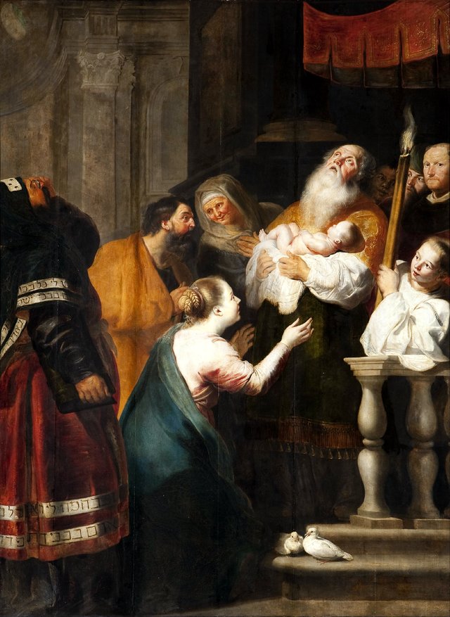 Mysteries of the Rosary, Presentation of Jesus at the temple by Cornelis de Vos