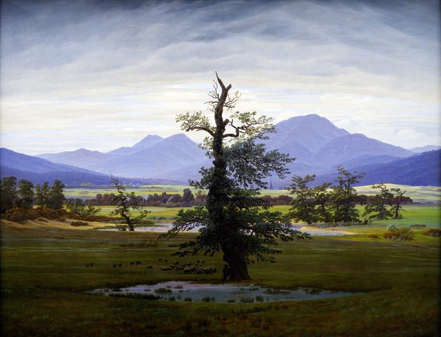 Solitary Tree by Caspar David Friedrich